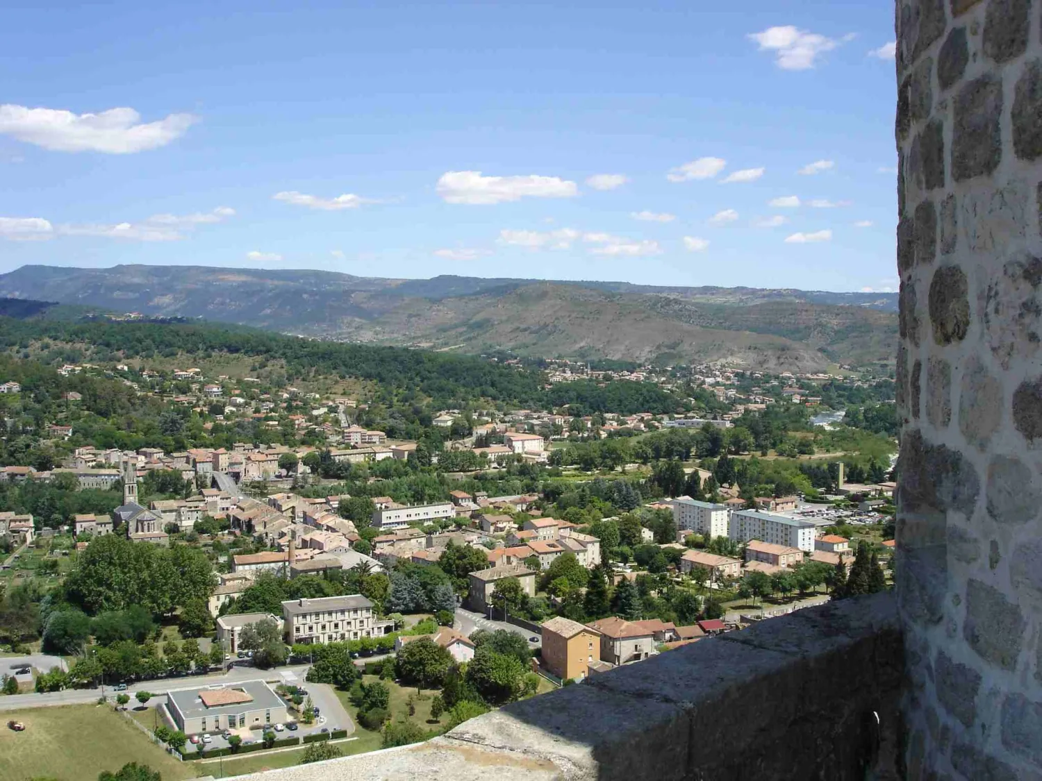 Vue de Aubenas (Ardèche) - état des risques et pollutions (ERP)