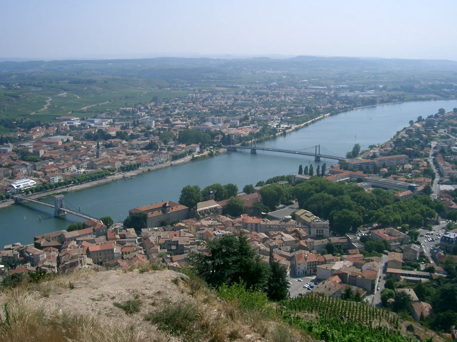 Vue de Tournon-sur-Rhône (Ardèche) - état des risques et pollutions (ERP)
