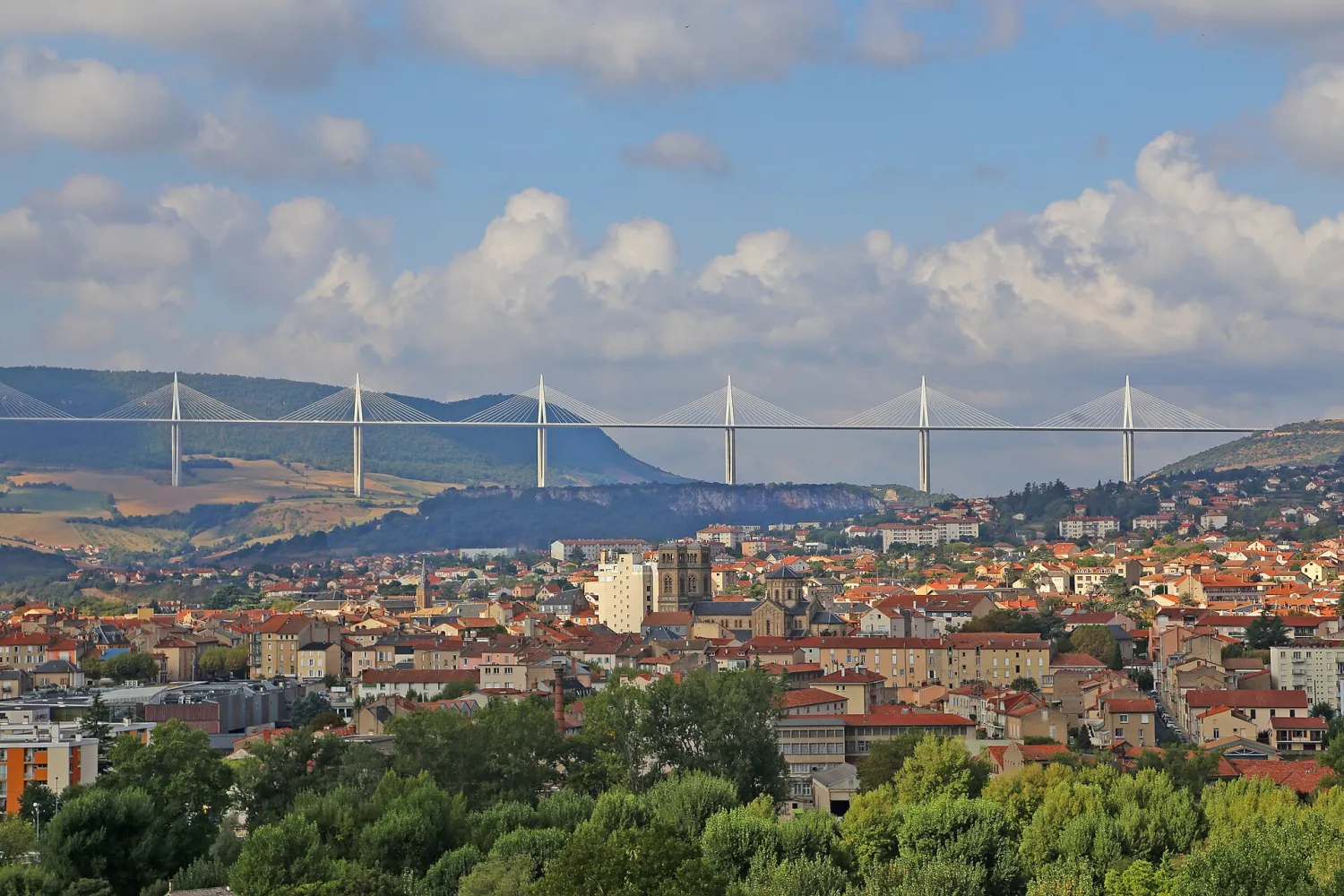 Vue de Millau (Aveyron) - état des risques et pollutions (ERP)