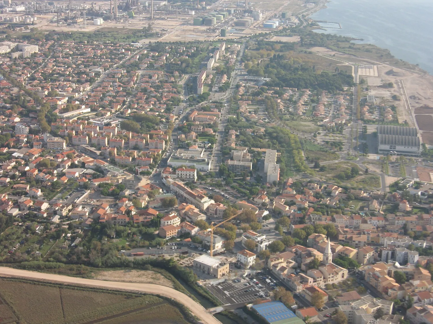 Vue de Berre-l'Étang (Bouches-du-Rhône) - état des risques et pollutions (ERP)