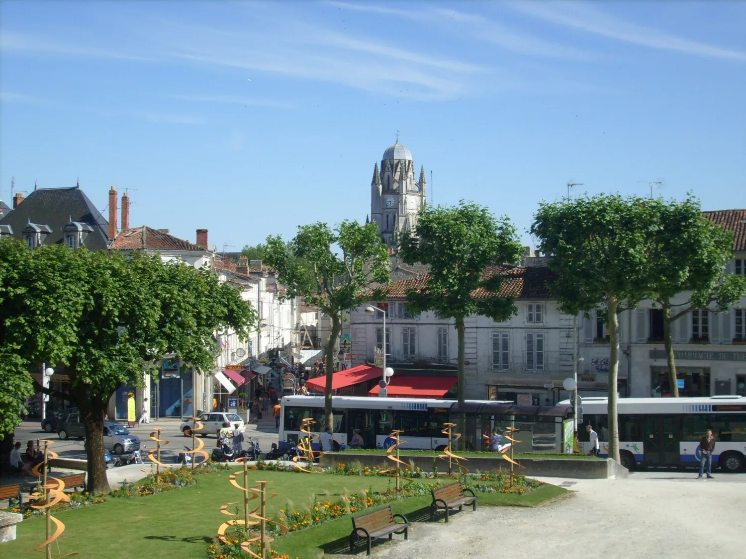 Vue de Saintes (Charente-Maritime) - état des risques et pollutions (ERP)