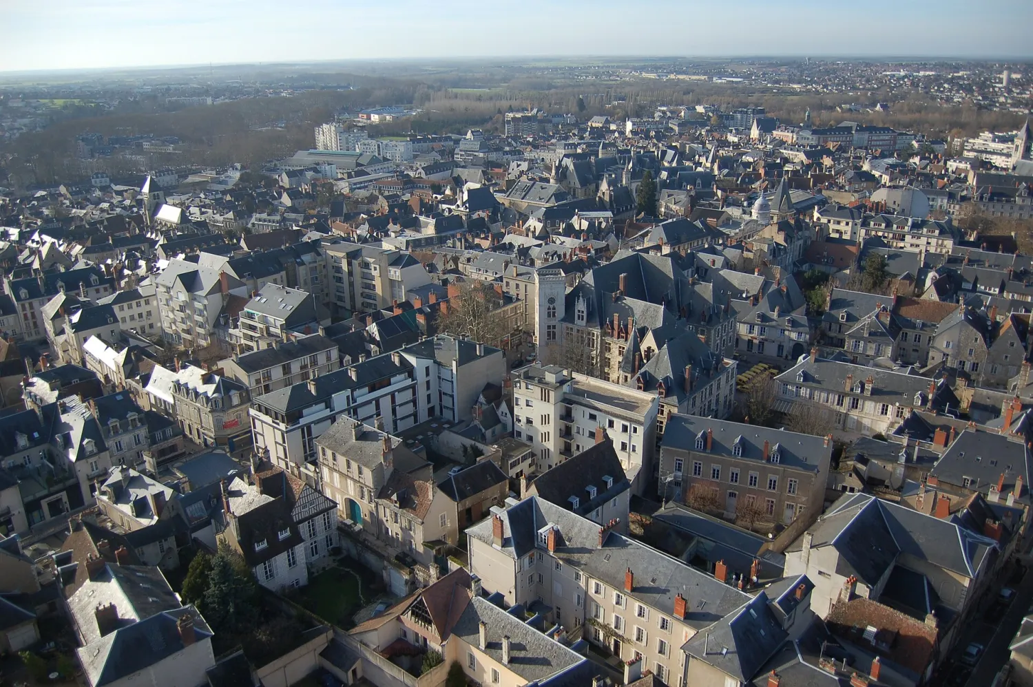 Vue de Bourges (Cher) - état des risques et pollutions (ERP)