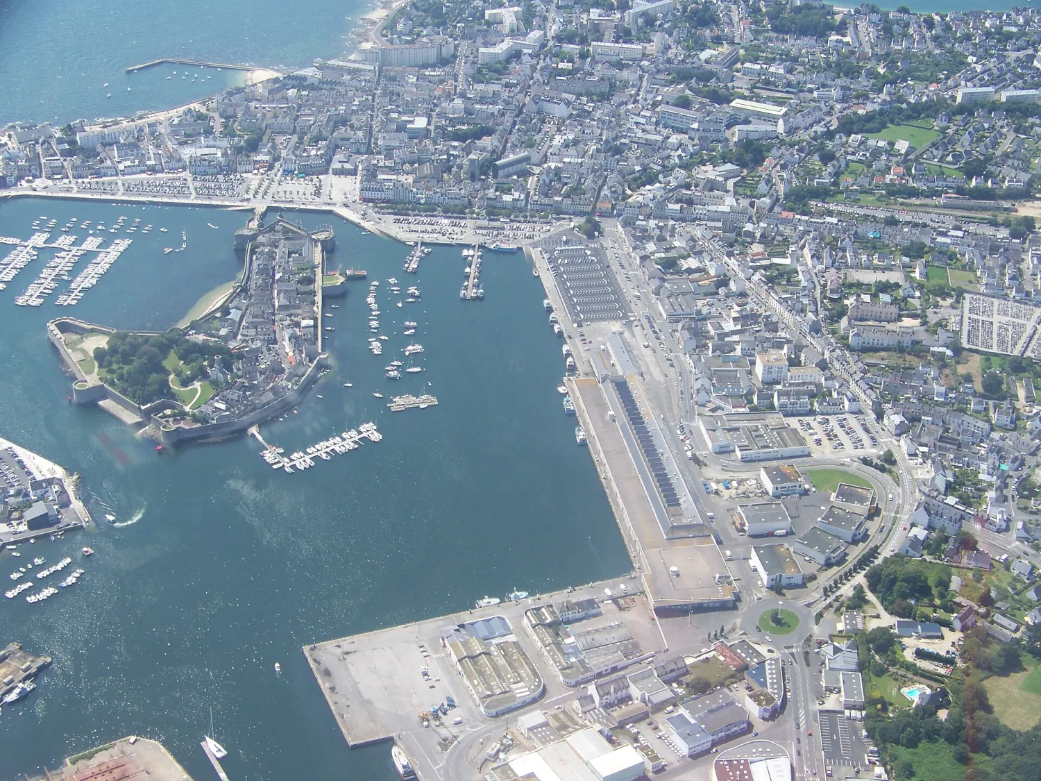 Vue de Concarneau (Finistère) - état des risques et pollutions (ERP)
