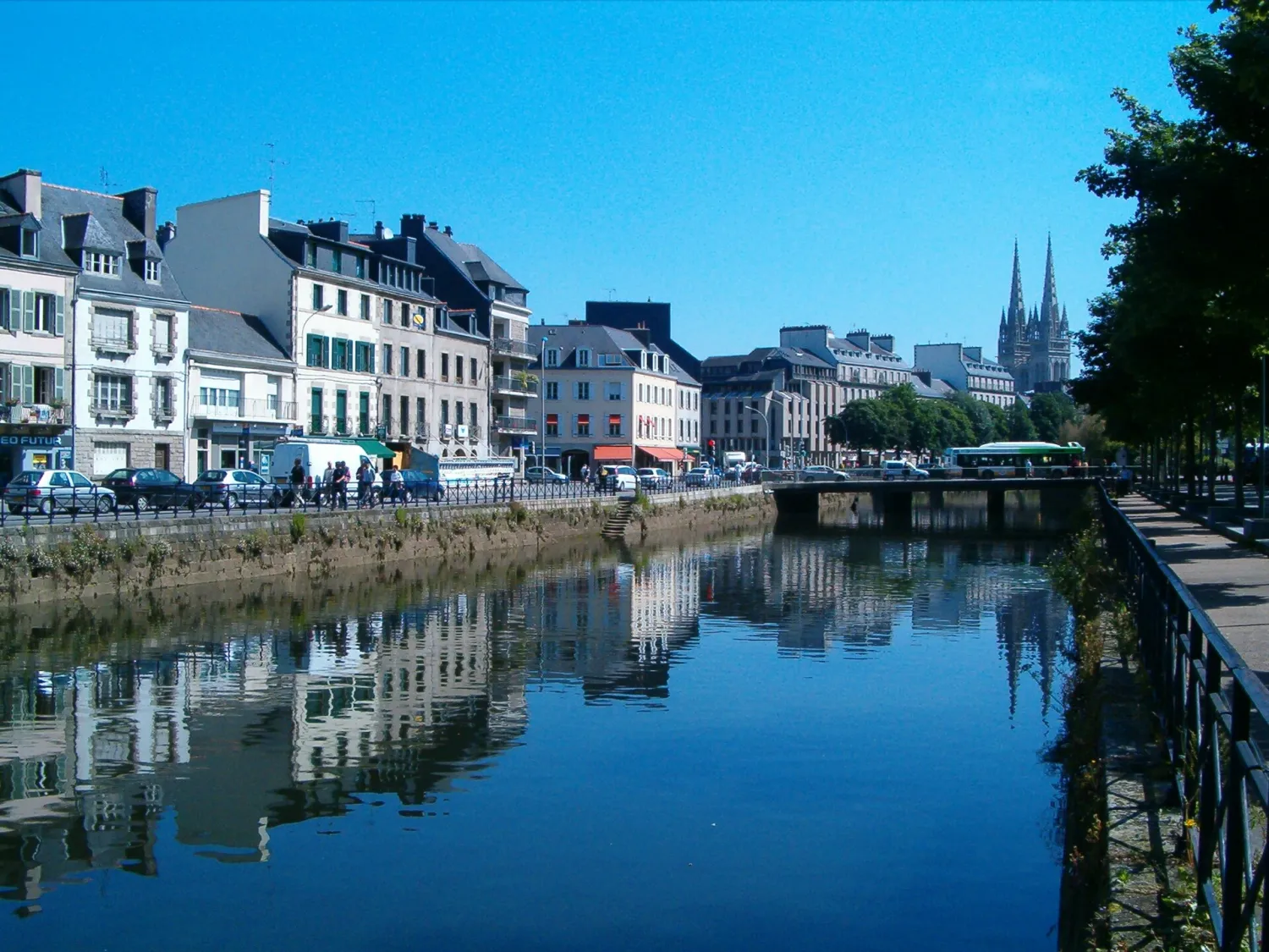 Vue de Quimper (Finistère) - état des risques et pollutions (ERP)