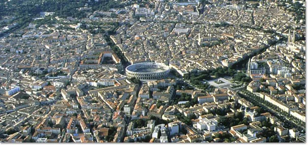 Vue de Nîmes (Gard) - état des risques et pollutions (ERP)