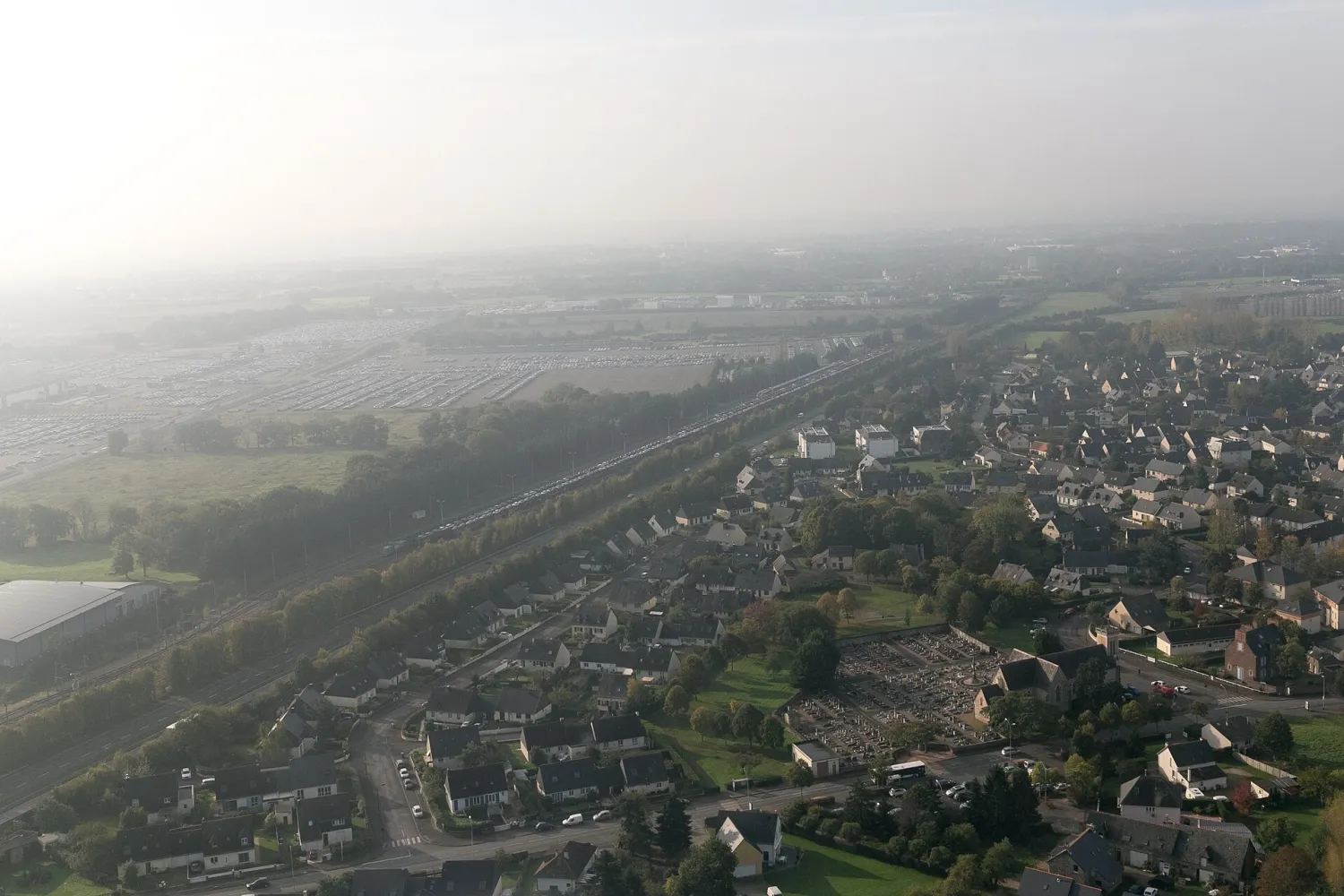 Vue de Saint-Jacques-de-la-Lande (Ille-et-Vilaine) - état des risques et pollutions (ERP)