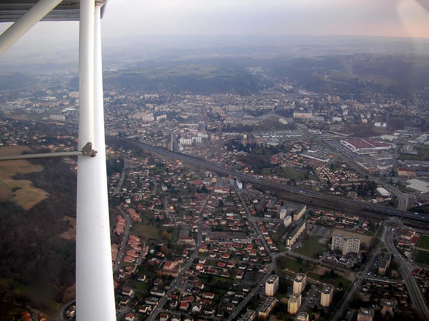 Vue de Bourgoin-Jallieu (Isère) - état des risques et pollutions (ERP)