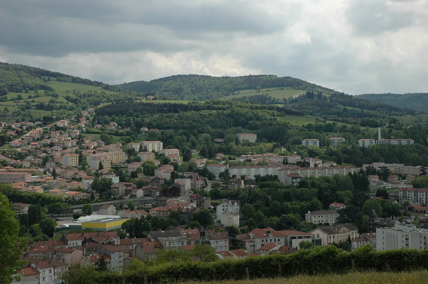 Vue de Le Chambon-Feugerolles (Loire) - état des risques et pollutions (ERP)