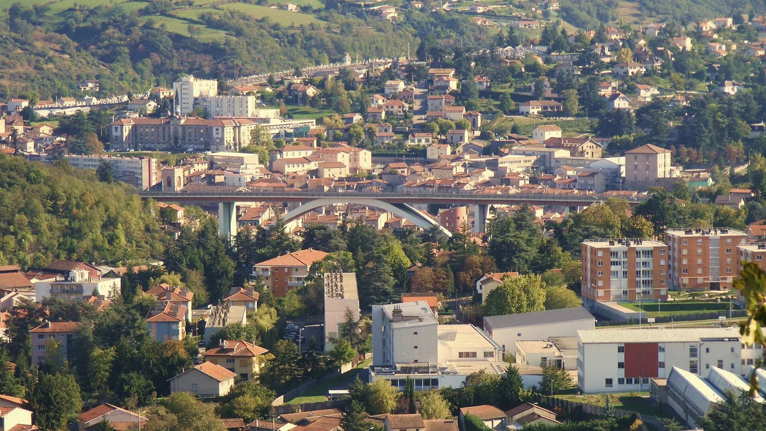 Vue de Rive-de-Gier (Loire) - état des risques et pollutions (ERP)