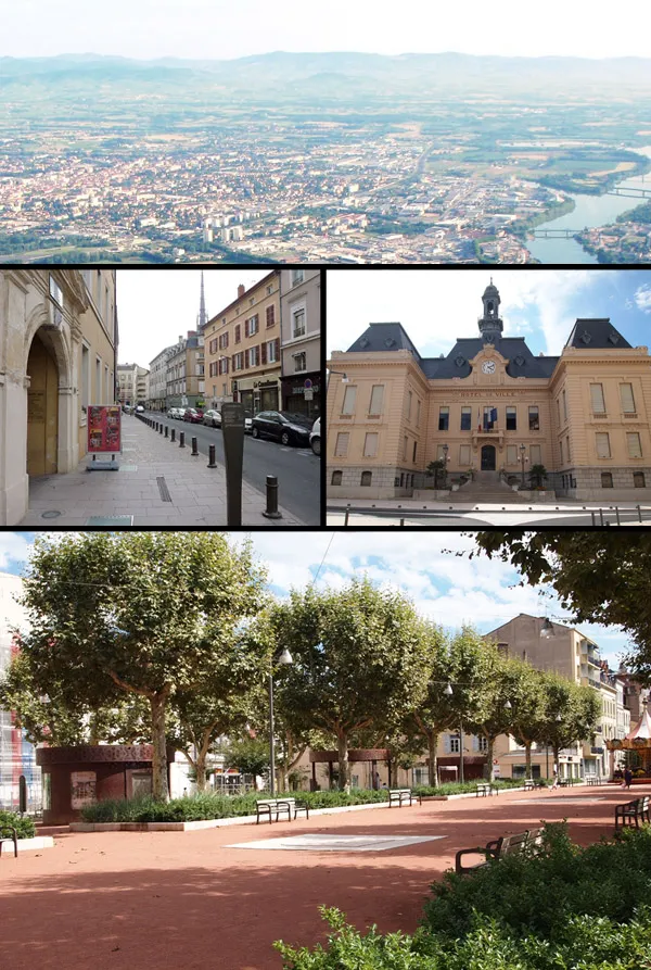 Vue de Villefranche-sur-Saône (Rhône) - état des risques et pollutions (ERP)