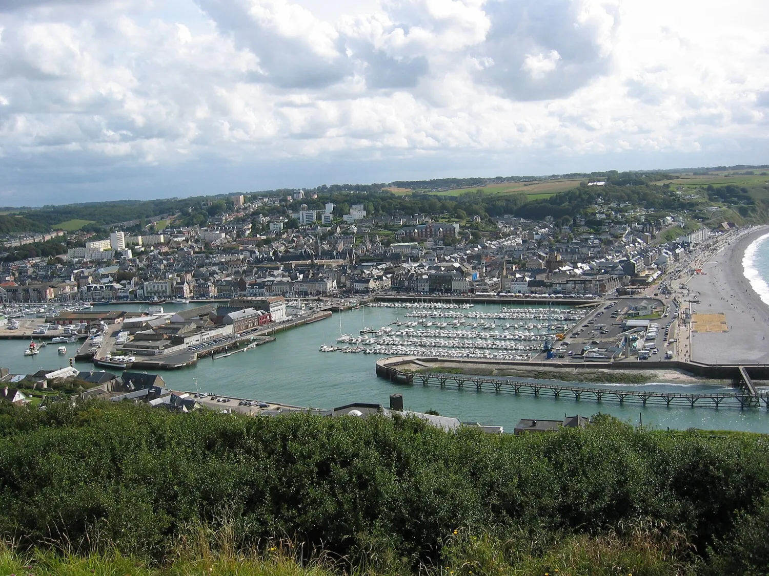 Vue de Fécamp (Seine-Maritime) - état des risques et pollutions (ERP)
