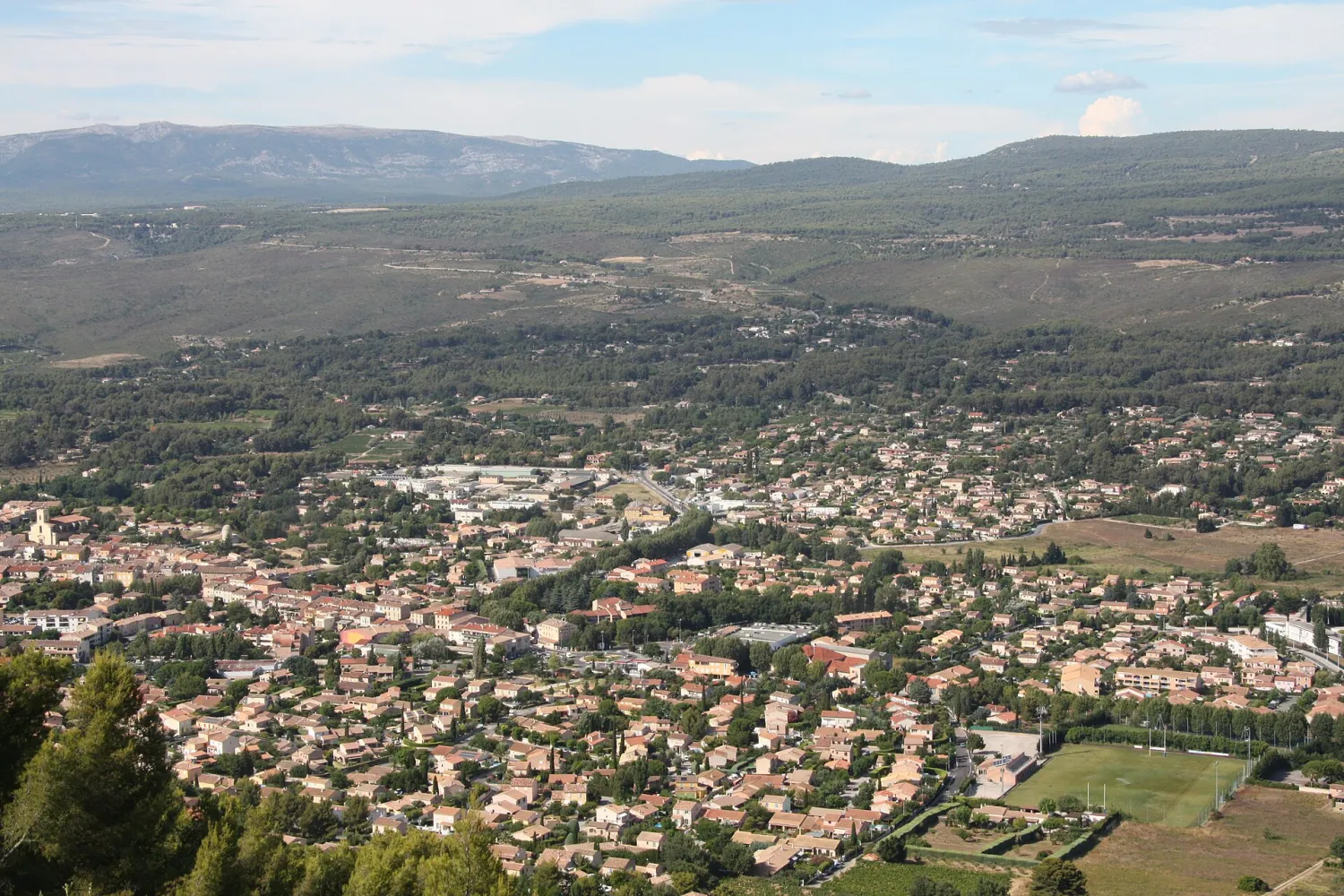 Vue de Le Beausset (Var) - état des risques et pollutions (ERP)