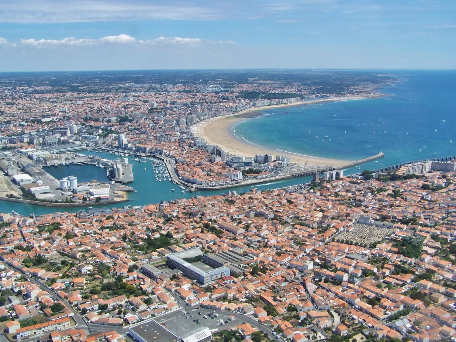 Vue de Les Sables-d'Olonne (Vendée) - état des risques et pollutions (ERP)