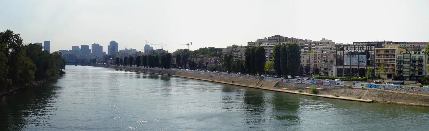 Vue de Courbevoie (Hauts-de-Seine) - état des risques et pollutions (ERP)
